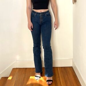 FREE PEOPLE Bootcut Jeans Dark Wash 26